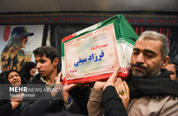 وداع با پیکر مطهر شهدای جنگ رمضان در کرج