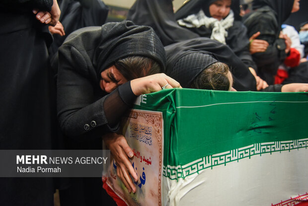 وداع با پیکر مطهر شهدای جنگ رمضان در کرج