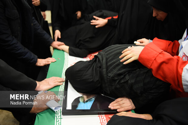 وداع با پیکر مطهر شهدای جنگ رمضان در کرج