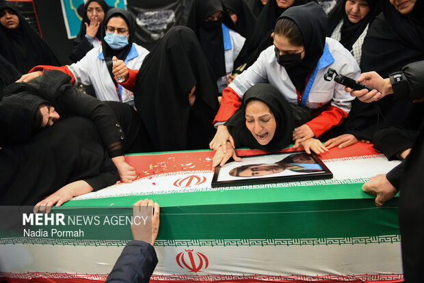 وداع با پیکر مطهر شهدای جنگ رمضان در کرج