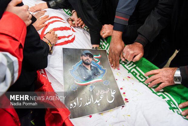 وداع با پیکر مطهر شهدای جنگ رمضان در کرج