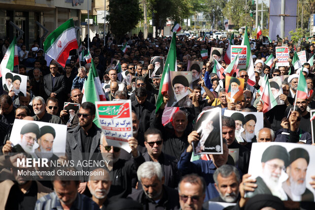 راهپیمایی مردم بوشهر در محکومیت حملات آمریکایی - صهیونیستی