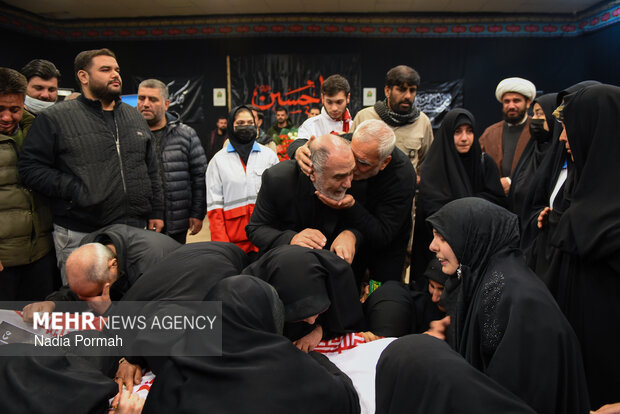 وداع با پیکر مطهر شهدای جنگ رمضان در کرج