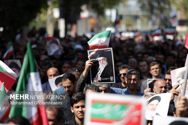 راهپیمایی مردم بوشهر در محکومیت حملات آمریکایی - صهیونیستی