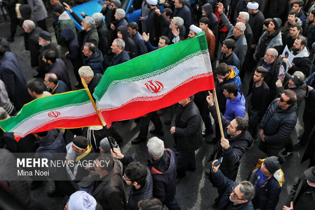 راهپیمایی مردم تبریز در محکومیت حملات آمریکایی - صهیونیستی