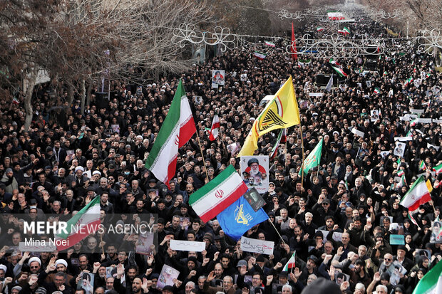 راهپیمایی مردم تبریز در محکومیت حملات آمریکایی - صهیونیستی