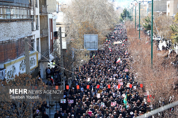 راهپیمایی مردم همدان در محکومیت حملات آمریکایی - صهیونیستی