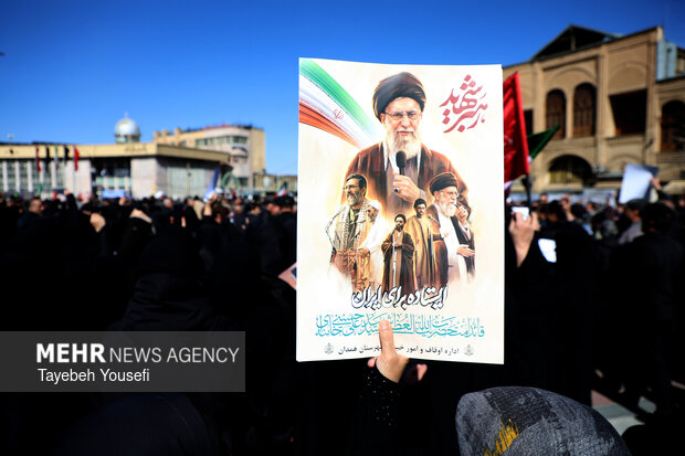 راهپیمایی مردم همدان در محکومیت حملات آمریکایی - صهیونیستی