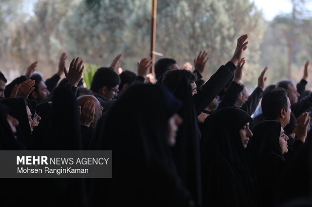 وداع با پیکر شهدای حملات صهیونی-آمریکایی