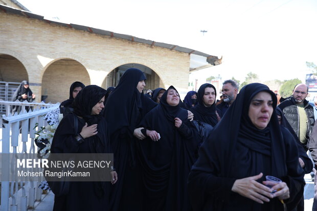 وداع با پیکر شهدای حملات صهیونی-آمریکایی