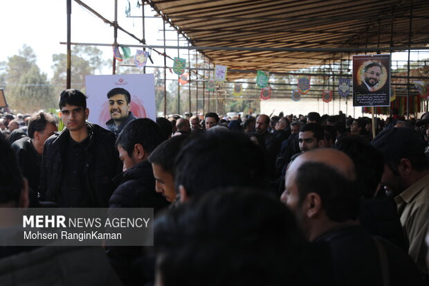 وداع با پیکر شهدای حملات صهیونی-آمریکایی