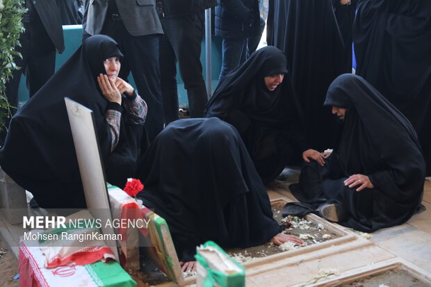 وداع با پیکر شهدای حملات صهیونی-آمریکایی