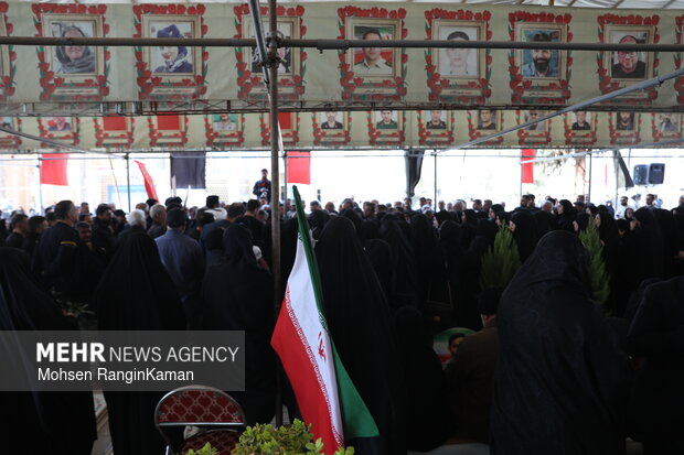 وداع با پیکر شهدای حملات صهیونی-آمریکایی