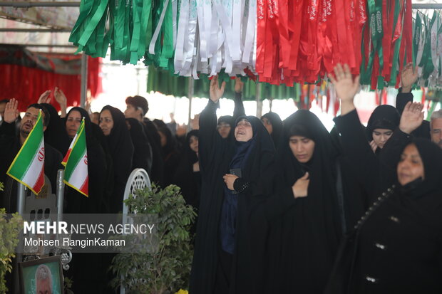 وداع با پیکر شهدای حملات صهیونی-آمریکایی