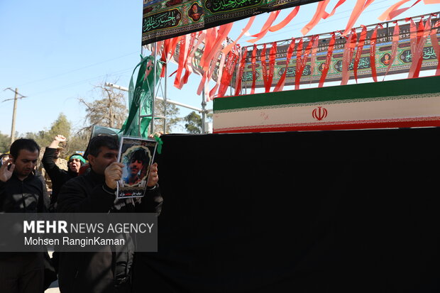 وداع با پیکر شهدای حملات صهیونی-آمریکایی