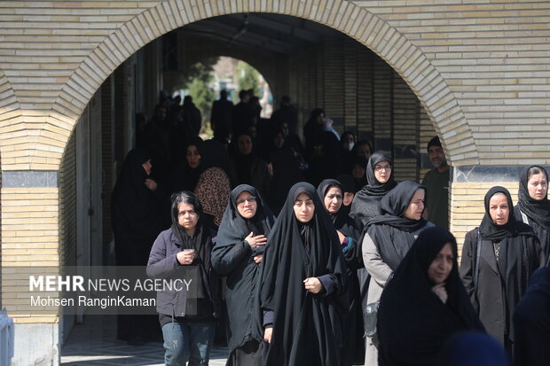 وداع با پیکر شهدای حملات صهیونی-آمریکایی