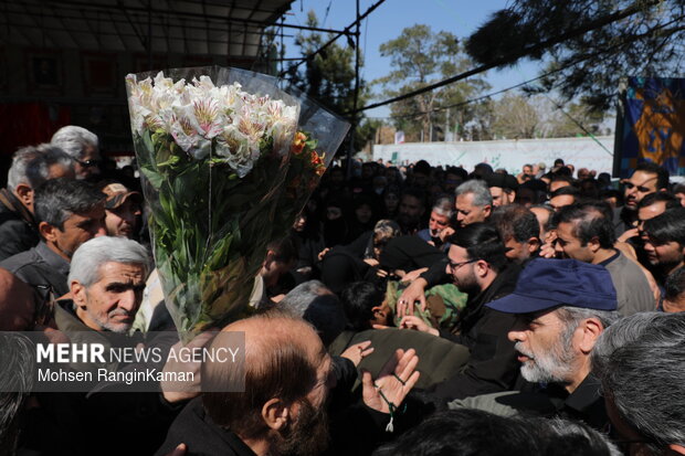 وداع با پیکر شهدای حملات صهیونی-آمریکایی