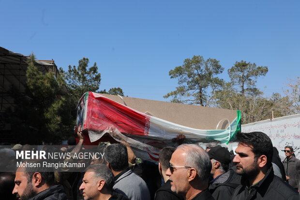 وداع با پیکر شهدای حملات صهیونی-آمریکایی