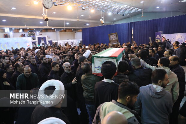 وداع با پیکر شهدای حملات صهیونی-آمریکایی