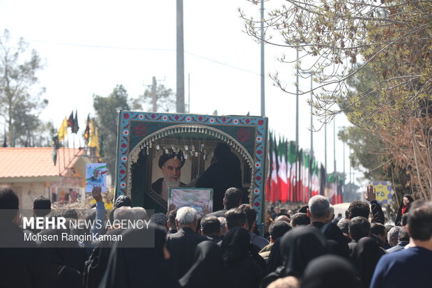 وداع با پیکر شهدای حملات صهیونی-آمریکایی