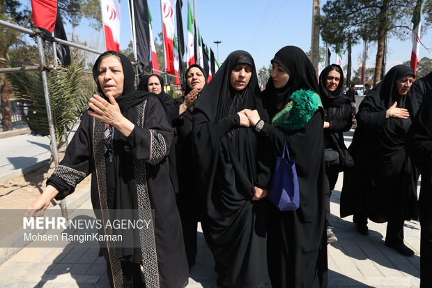 وداع با پیکر شهدای حملات صهیونی-آمریکایی