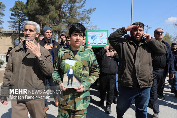 وداع با پیکر شهدای حملات صهیونی-آمریکایی