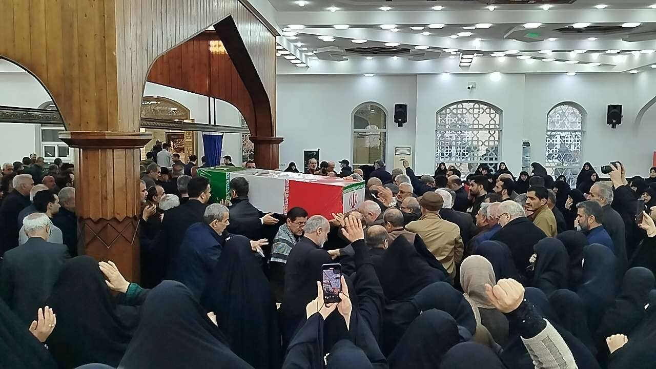 وداع با شکوه مردم آستانه اشرفیه با شهید «مطیع دوست»