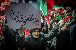 عزاداری و تجمع مردمی در سوگ رهبر شهید در میدان تجریش تهران