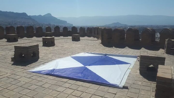 نصب نشان «سپر آبی» در محوطه موزه‌ها و اماکن تاریخی لرستان