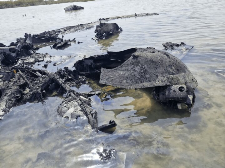 انهدام پهپاد هرمس رژیم صهیونیستی در سواحل هرمزگان+تصاویر