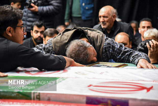 تشییع پیکر مطهر ۴ شهید اقتدار ایران در مشهد
