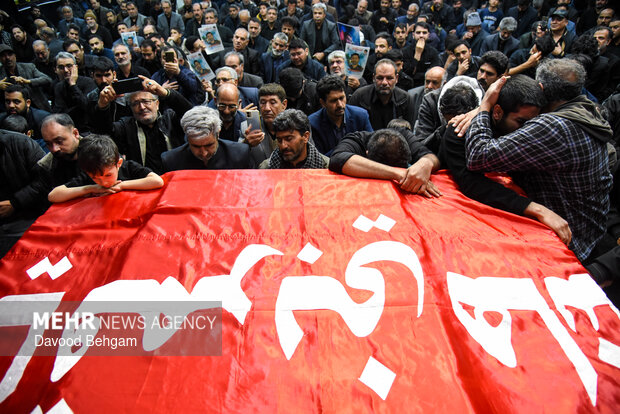 تشییع پیکر مطهر ۴ شهید اقتدار ایران در مشهد