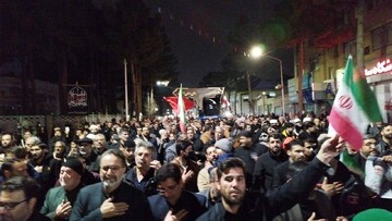 هفتمین شب خروش مردم تربت حیدریه و وداع با پیکر پاک شهید