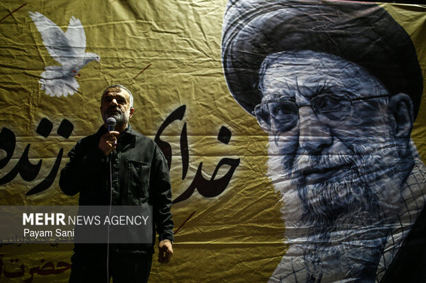 عزاداری و تجمع مردمی در سوگ رهبر شهید در تهرانسر
