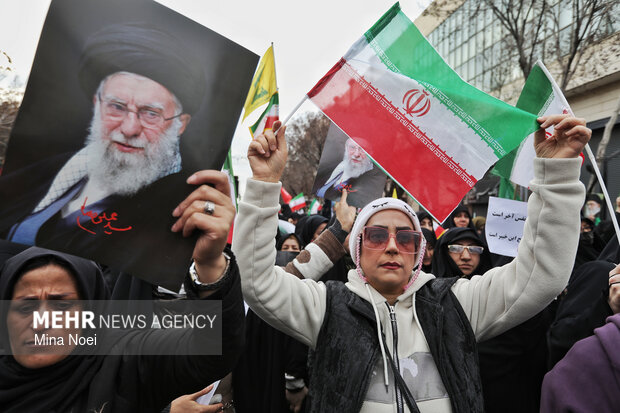 اجتماع بانوان انقلابی تبریز در خونخواهی قائد اُمّت