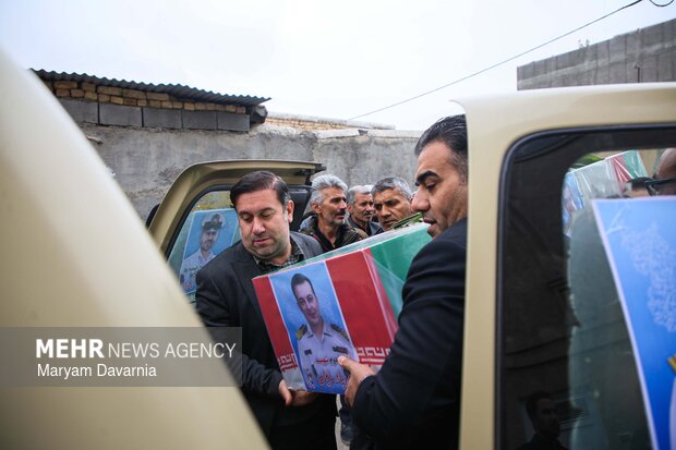 تشییع و خاکسپاری پیکر ۲ شهید حملات آمریکا و رژیم صهیونیستی در بجنورد