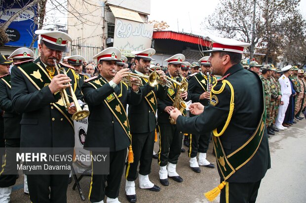 تشییع و خاکسپاری پیکر ۲ شهید حملات آمریکا و رژیم صهیونیستی در بجنورد