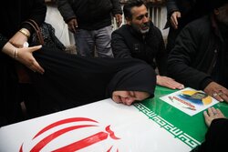 تشییع پیکر مطهر ۲ شهید در مشهد