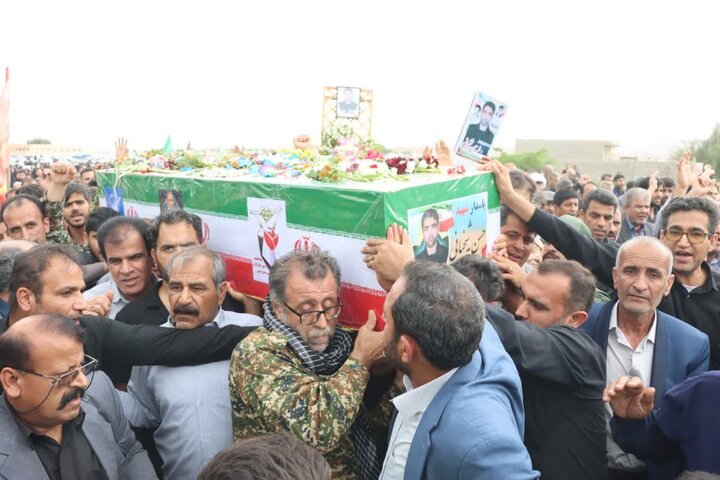۲شهید اقتدار وطن در شهرستان دشتی تشییع و خاکسپاری شدند
