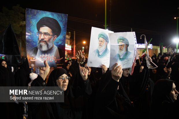 مراسم وداع با شهیدان مهدی توکلی و عباسعلی زاهدی بیدگلی