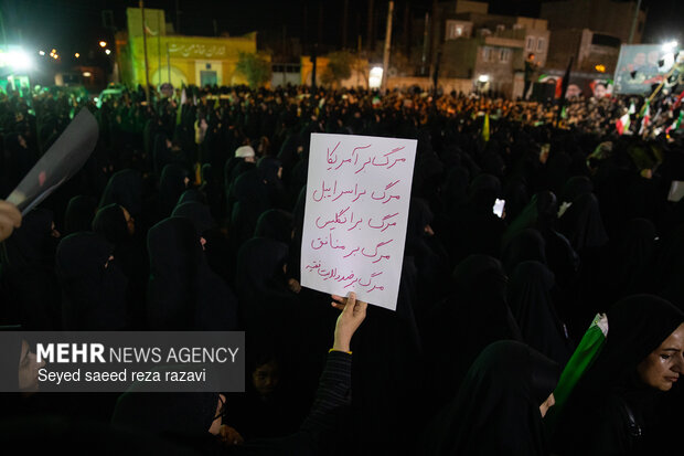 مراسم وداع با شهیدان مهدی توکلی و عباسعلی زاهدی بیدگلی