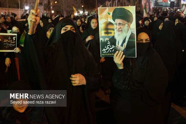 مراسم وداع با شهیدان مهدی توکلی و عباسعلی زاهدی بیدگلی