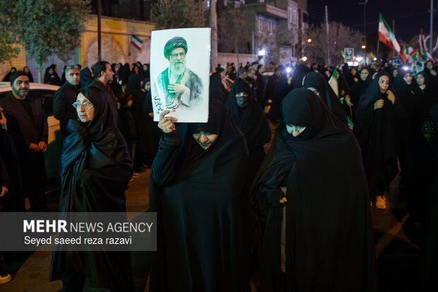 مراسم وداع با شهیدان مهدی توکلی و عباسعلی زاهدی بیدگلی