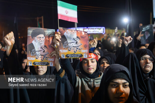 مراسم وداع با شهیدان مهدی توکلی و عباسعلی زاهدی بیدگلی