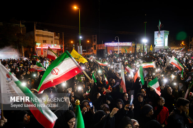 مراسم وداع با شهیدان مهدی توکلی و عباسعلی زاهدی بیدگلی