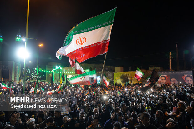 مراسم وداع با شهیدان مهدی توکلی و عباسعلی زاهدی بیدگلی
