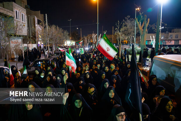 مراسم وداع با شهیدان مهدی توکلی و عباسعلی زاهدی بیدگلی