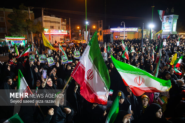 مراسم وداع با شهیدان مهدی توکلی و عباسعلی زاهدی بیدگلی