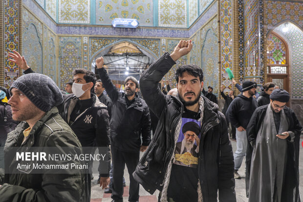 شادی مردم قم پس از اعلام رهبری آیت الله مجتبی خامنه‌ای