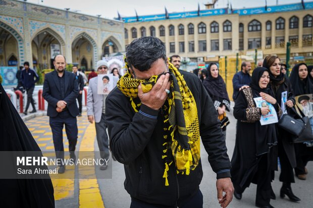 تشییع پیکر مطهر ۲ شهید در مشهد